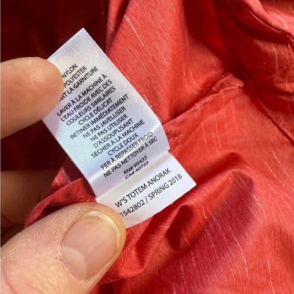 Toad&Co Totem Anorak pullover wind hoodie Jacket rhubarb dark salmon size XS S - Picture 10 of 13